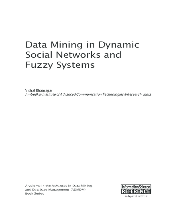 (PDF) Emergent Data Mining Tools for Social Network Analysis