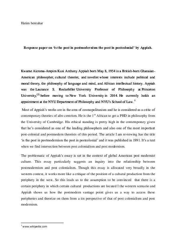 Example of postmodernism in sociology image