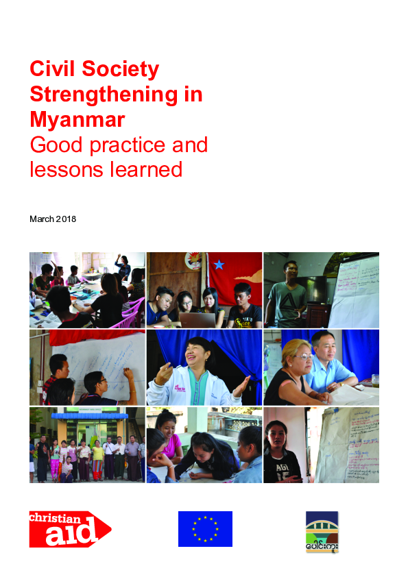 (PDF) Civil Society Strengthening in Myanmar Good practice and lessons ...