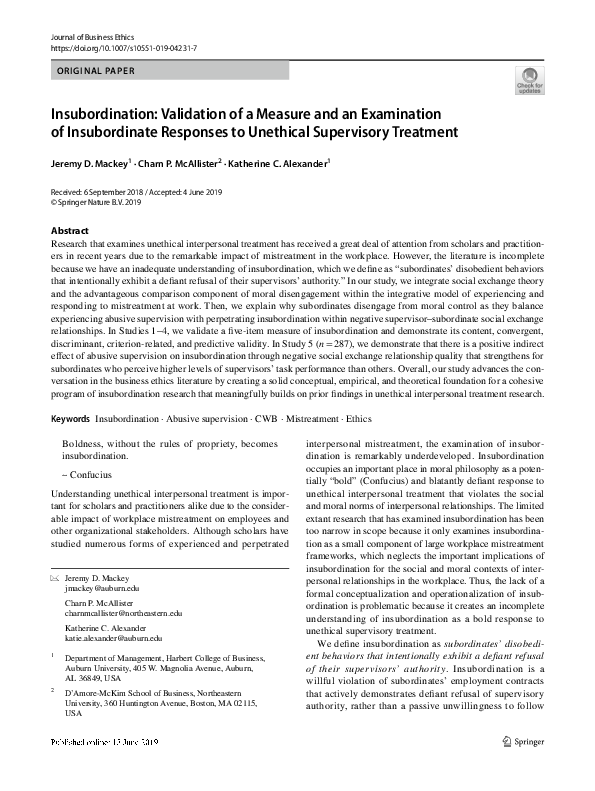 Insubordination essay picture