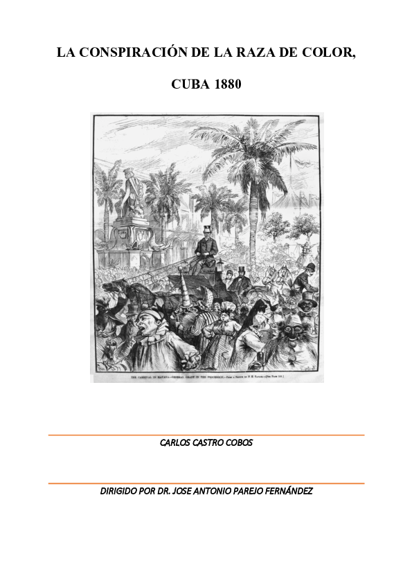 (PDF) LA CONSPIRACIÓN DE LA RAZA DE COLOR, CUBA 1880