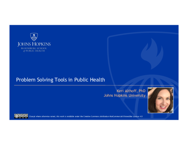 Pdf Problem Solving Tools In Public Health
