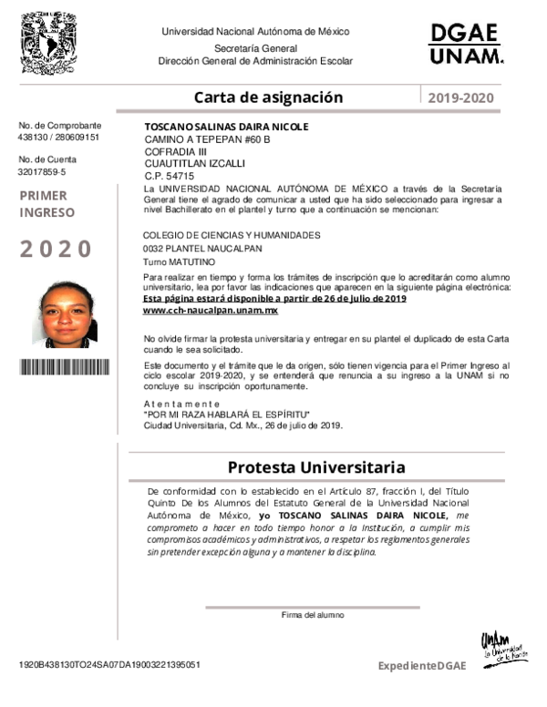 (PDF) Carta de asignación Mario Arturo