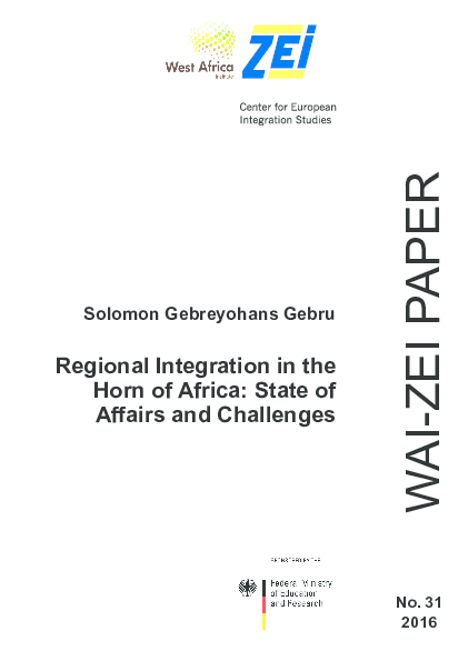 (PDF) Regional Integration in the Horn of Africa: State of Affairs and ...