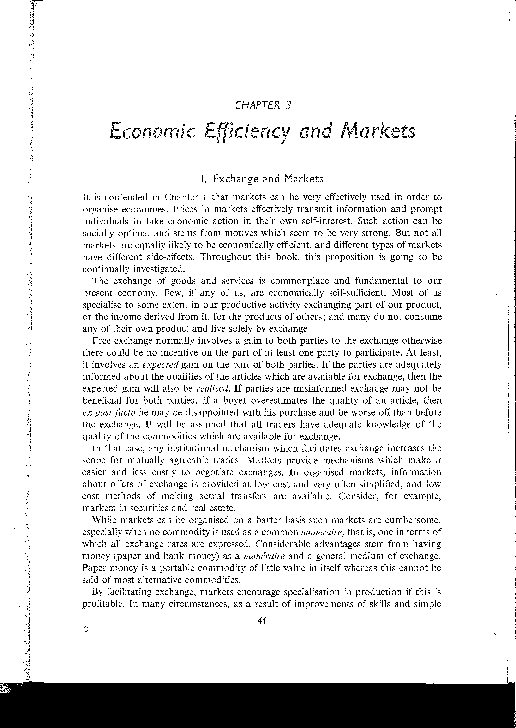 (PDF) Chapter 3 - Economic Efficiency and Markets