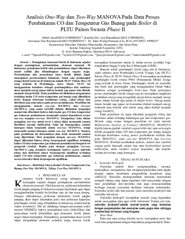 One Way Anova Research Papers Academia Edu