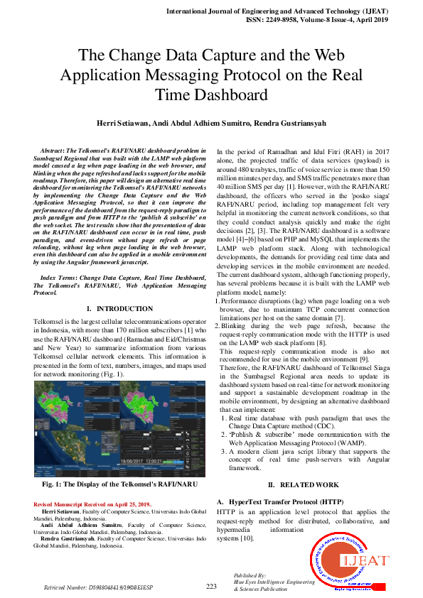 (PDF) The Change Data Capture and the Web Application Messaging ...