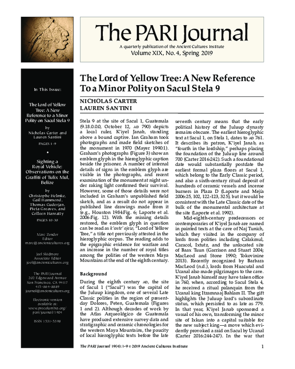 PDF The Lord of Yellow Tree A New Reference to a Minor Polity on  