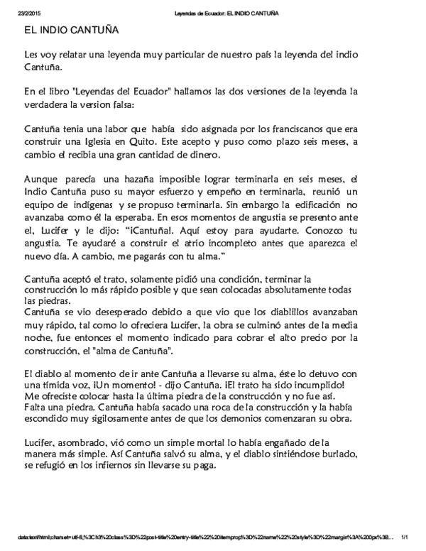 (PDF) EL INDIO CANTUÑA
