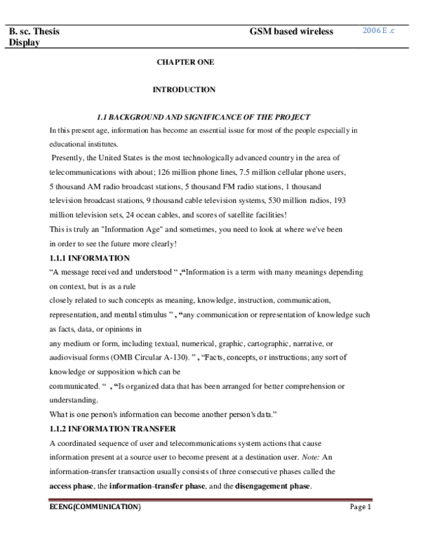 (DOC) CHAPTER ONE