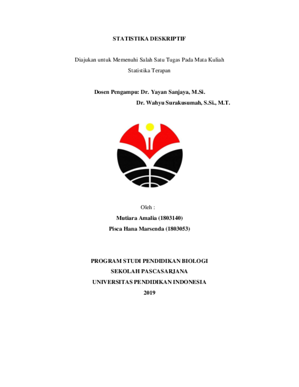 Pdf Makalah Statistika Deskriptif Pisca Hana Marsenda Academia Edu