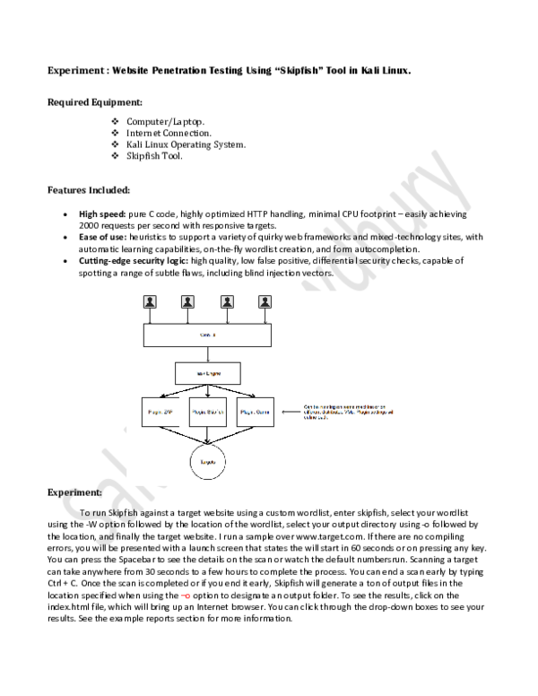 (PDF) site Testing Using “Skipfish” Tool in Kali Linux