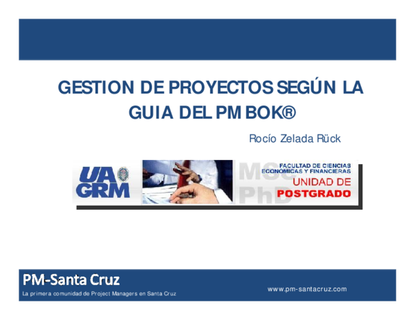 (PDF) GESTION DE PROYECTOS SEGÚN LA GUIA DEL PMBOK