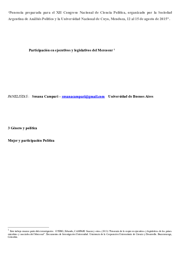 (DOC) "Ponencia preparada para el XII Congreso Nacional de Ciencia ...