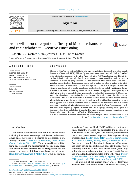 (PDF) THE SECRET OF KNOWING ONE SELF From self to social cognition ...