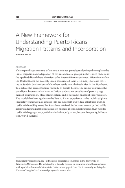 (PDF) A New Framework for Understanding Puerto Ricans' Migration ...