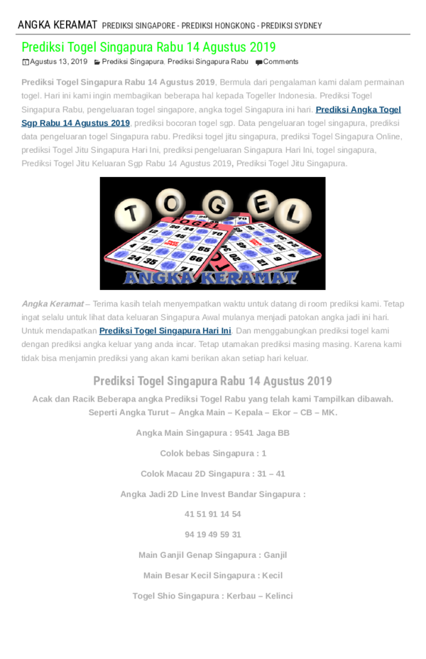 Berapa Keluar Nomor Singapura Hari Ini Seputar Nomor Berapa Keluar Nomor Singapura Hari Ini Seputar Nomor