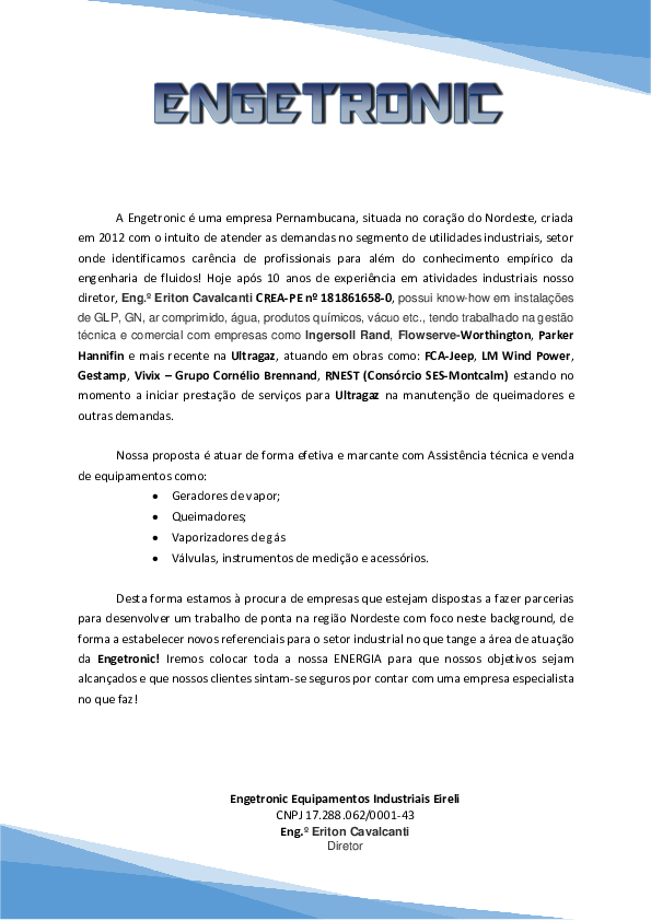 (PDF) Carta de Apresentação Engetronic  Eriton Junior  Academia.edu