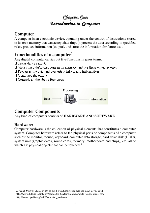 (PDF) Ch.01 Introduction to computers