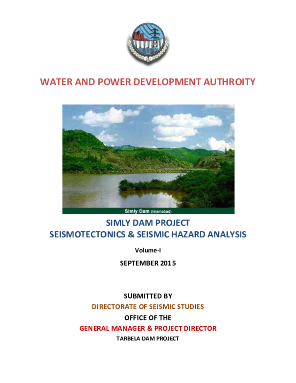 (PDF) WATER AND POWER DEVELOPMENT AUTHROITY SIMLY DAM PROJECT