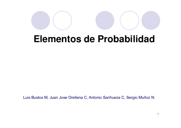 (PDF) Elementos de Probabilidad