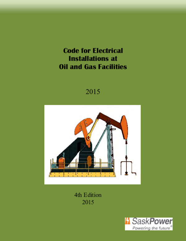 (PDF) Code for Electrical Installations at Oil and Gas Facilities 2015