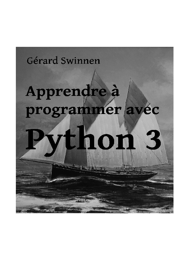 (PDF) Apprendre python3Swinnen
