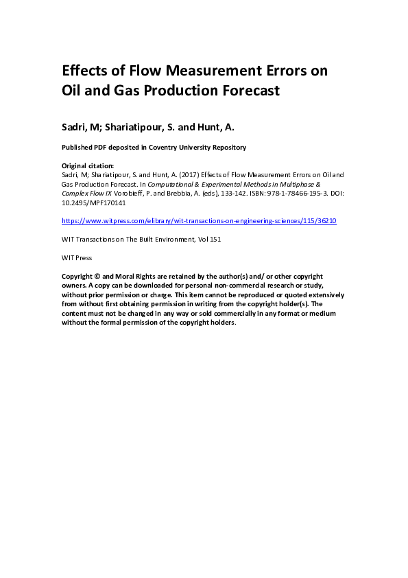 (PDF) Effects of flow measurement errors on oil and gas production ...
