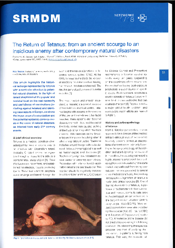 How does tetanus spread image