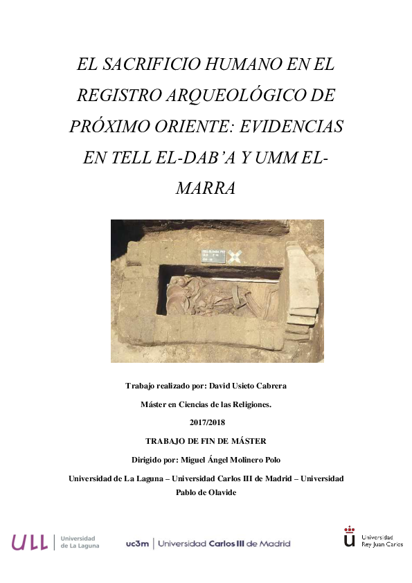 (PDF) Sacrificio humano en el registro arqueológico del Próximo Oriente