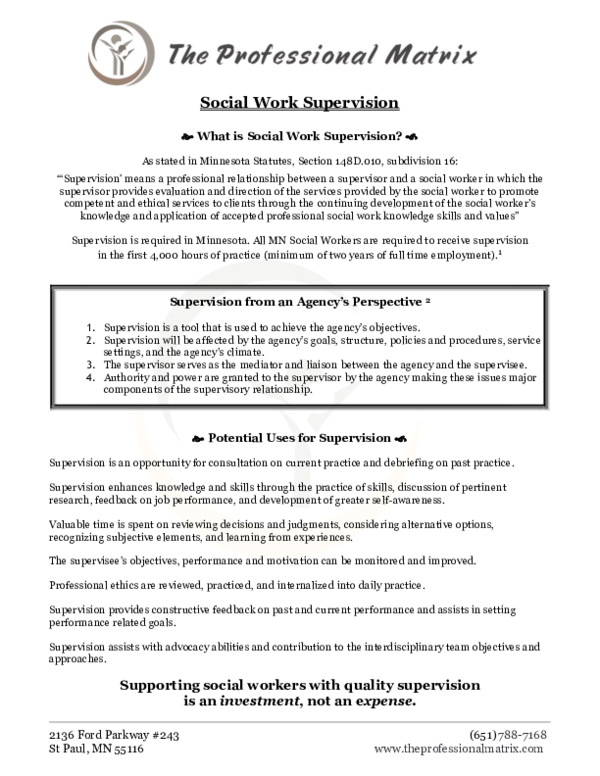 (PDF) Social Work Supervision hoai ngoc Academia.edu