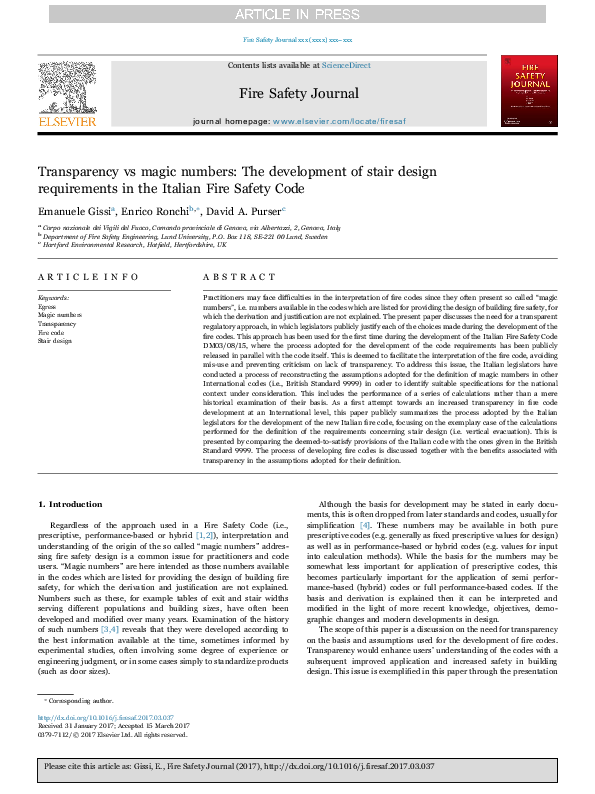 (PDF) Transparency vs magic numbers: The development of stair design ...