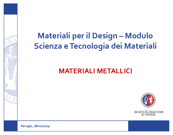 (PDF) Materiali per il Design -Modulo Scienza e Tecnologia dei