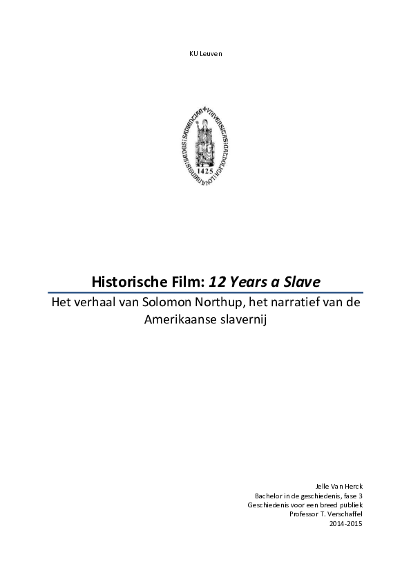 12 Years A Slave Research Papers Academia Edu