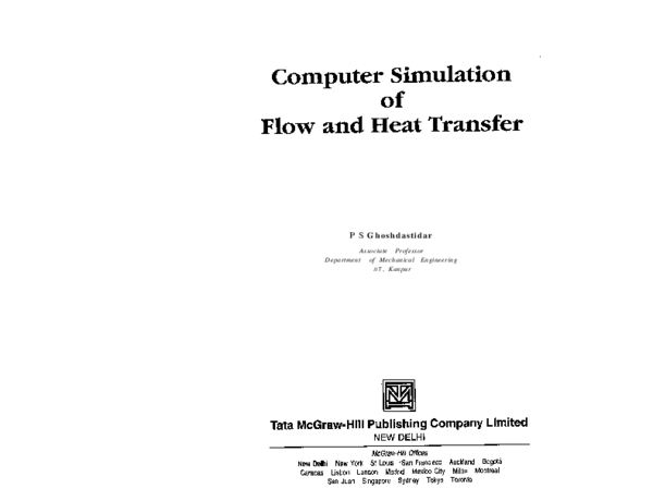 (PDF) Computer Simulation Of Flow And Heat Transeer
