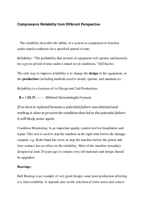 (DOC) 6 Compressors Reliability from Different Perspective