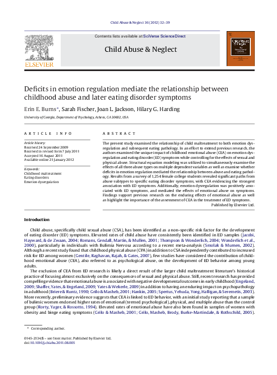 (PDF) Deficits in emotion regulation mediate the relationship between ...