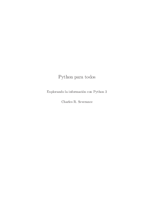 (PDF) Python para todos Explorando la información con Python 3 Charles ...