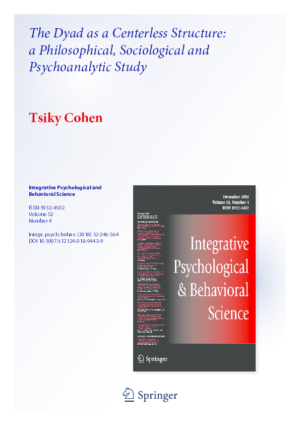 (PDF) The Dyad as a Centerless Structure - A Philosophical ...