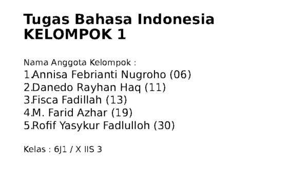 Struktur Teks Upaya Melestarikan Lingkungan Hidup