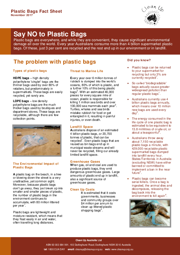 (PDF) Plastic Bags Fact Sheet Aman Dave Academia.edu