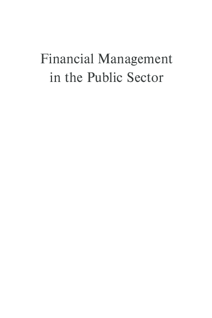 (PDF) Financial Management in the Public Sector
