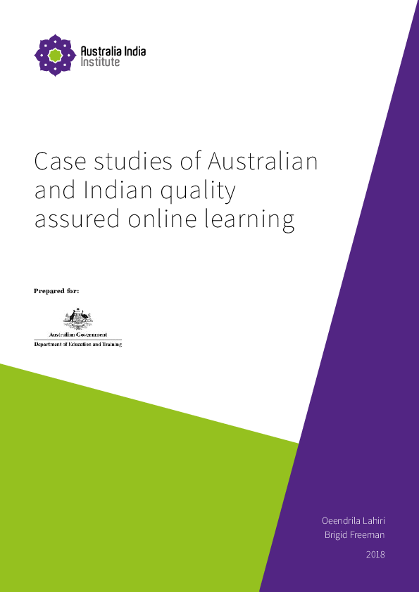 (PDF) Case studies of Australian and Indian quality assured online ...