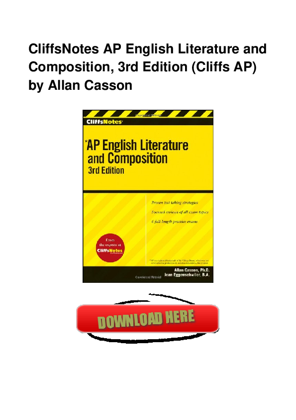 CliffsNotes AP English Literature and Composition (3rd Edition)
