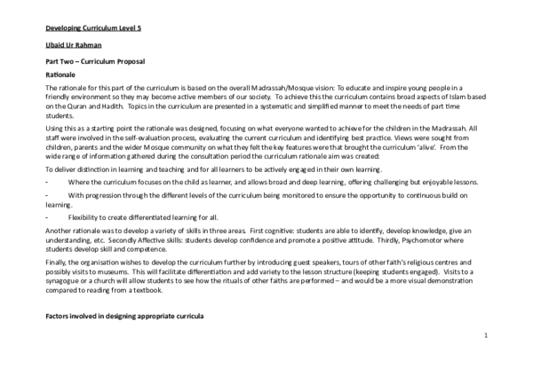 Developing Curriculum Part 2 Annotated Final March 2nd