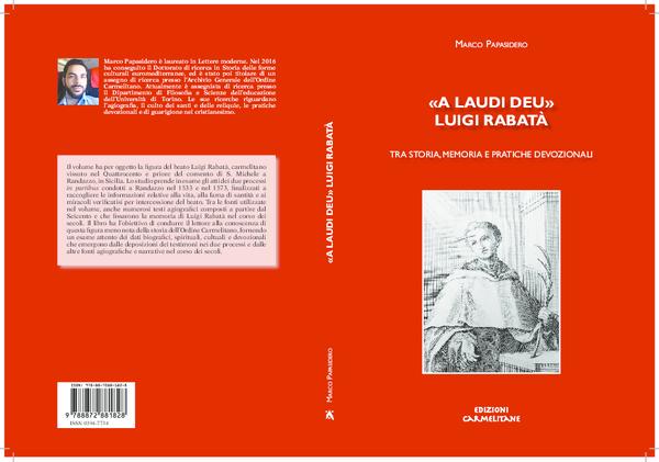 (PDF) «A Laudi Deu». Luigi Rabatà tra storia, memoria e pratiche ...