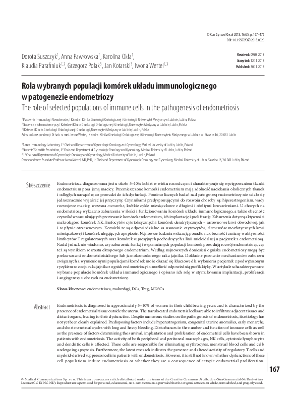 (PDF) The role of selected populations of immune cells in the ...