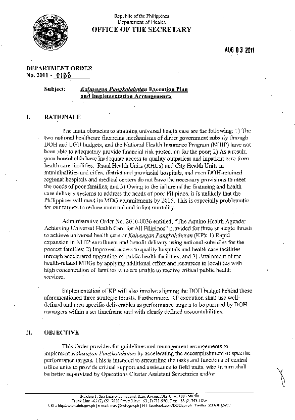 PDF) Republic of the Philippines Department of Health OFFICE