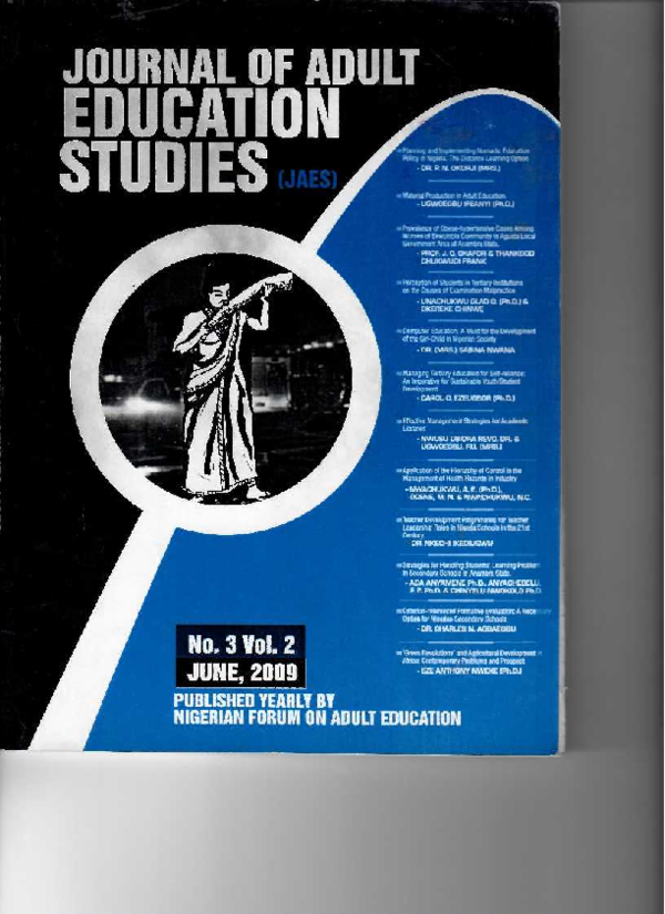 (PDF) Planning and Implementing Nomadic Education Policy in Nigeria