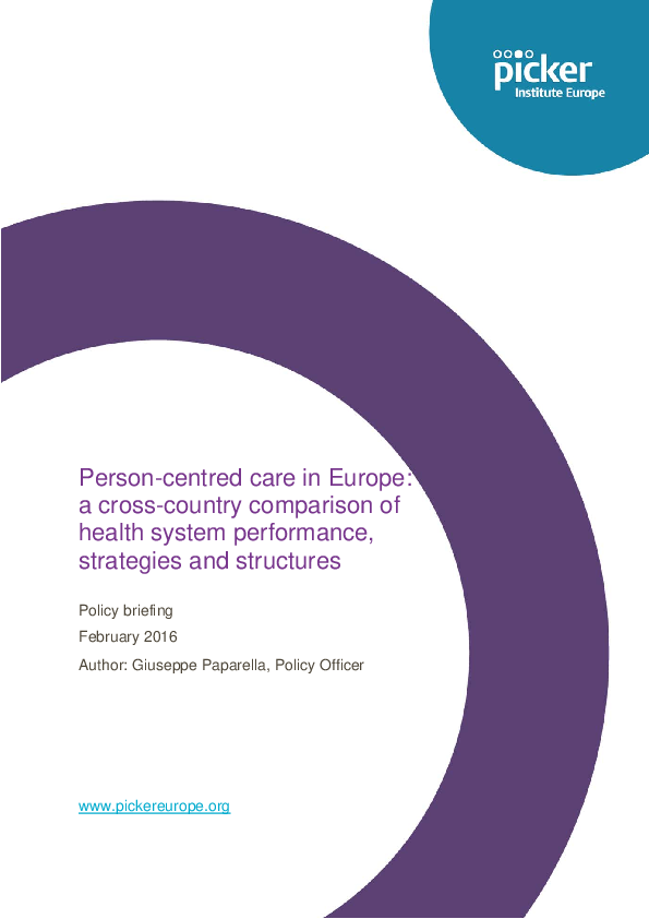 (PDF) Picker institute Patient centered care